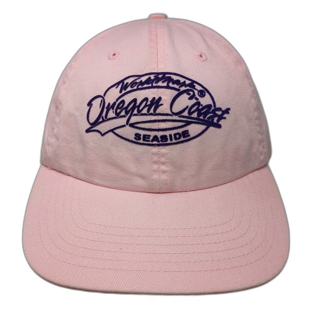 Oregon Coast Seaside Pink One Size Baseball Cap Slideback Cotton Graphic hat